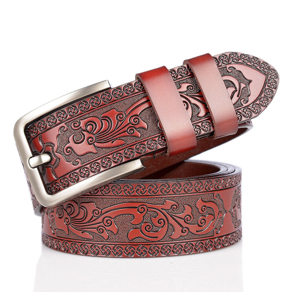 Carved Craft Men's Leather Belt - Image 6