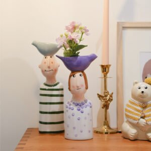 Ceramic Funny Dry Flower Vase Ornaments