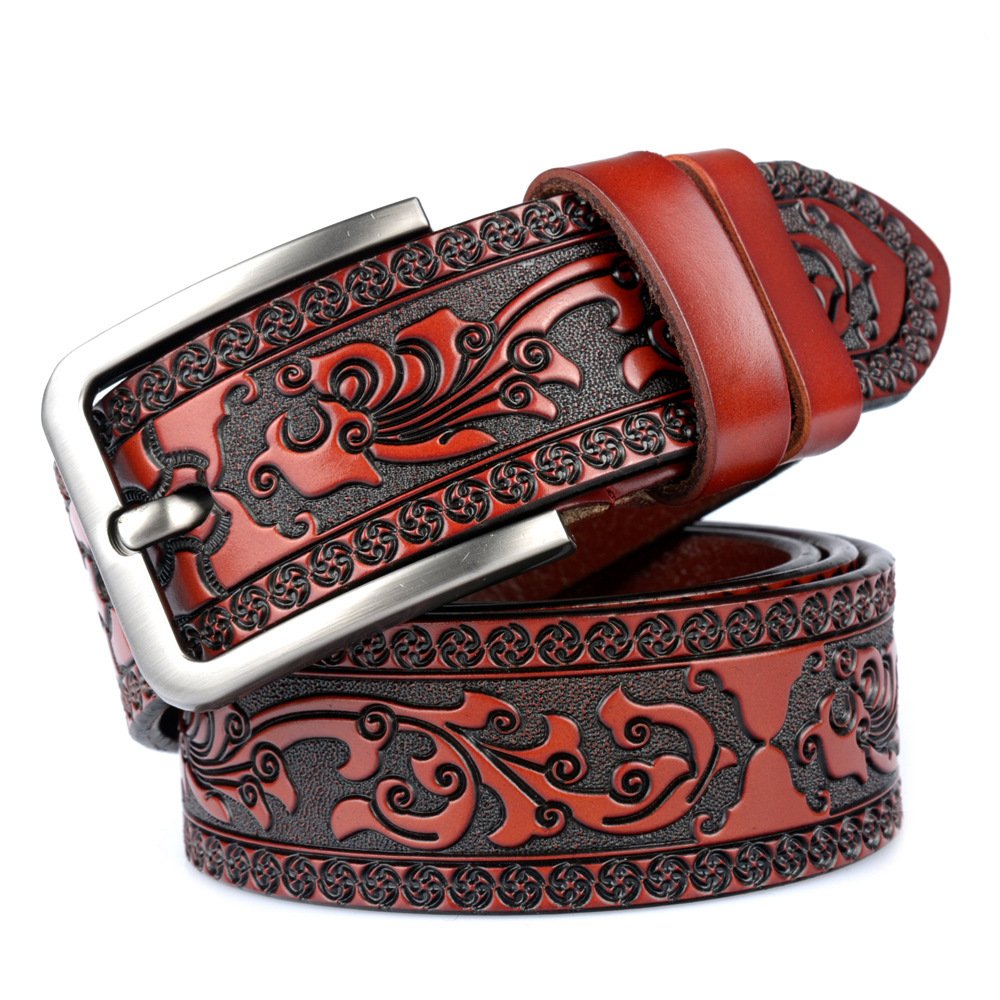 Carved Craft Men's Leather Belt - Image 7