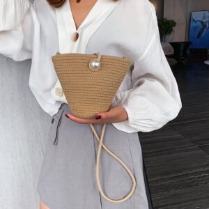 Summer Straw Woven Bag Cross Bag Shoulder Messenger Bag