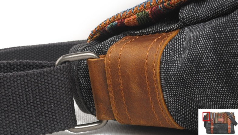 Vintage shoulder bag ethnic style - Image 8