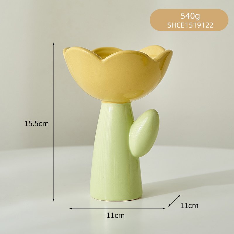 Creative Tulip Vase Ornament Flower Arrangement - Image 3