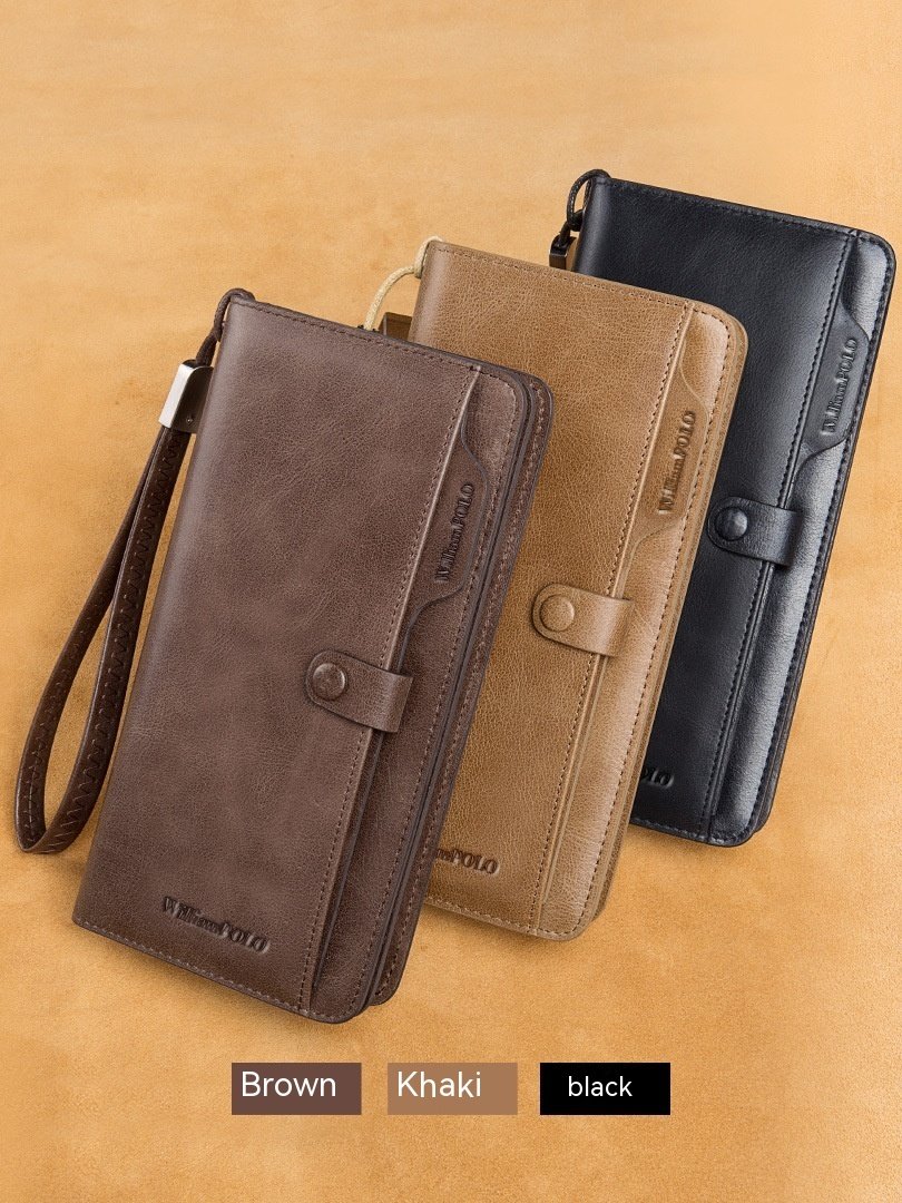Men's Long Genuine Leather Wallet - Image 7