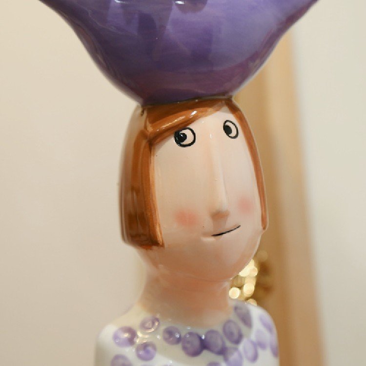 Ceramic Funny Dry Flower Vase Ornaments - Image 4