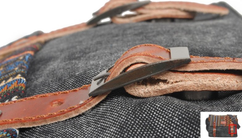 Vintage shoulder bag ethnic style - Image 2