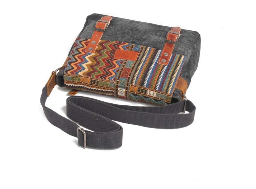 Vintage shoulder bag ethnic style - Image 3