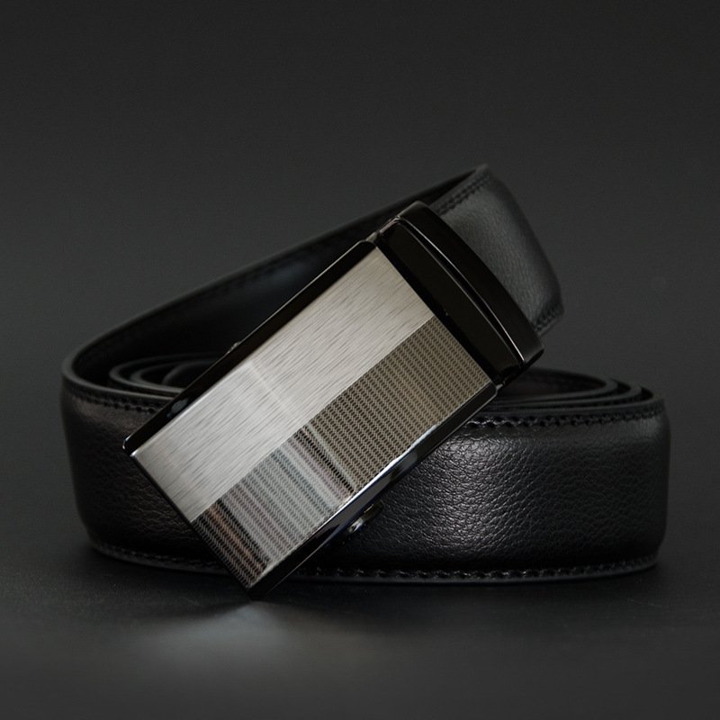 Men's two-layer cowhide belt belt - Image 2