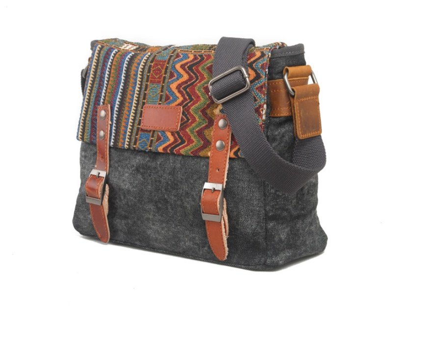 Vintage shoulder bag ethnic style - Image 9