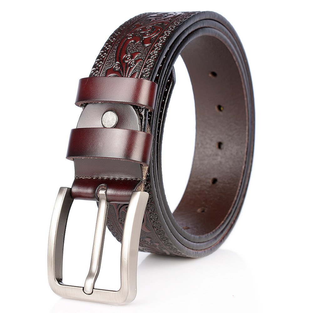 Carved Craft Men's Leather Belt - Image 2