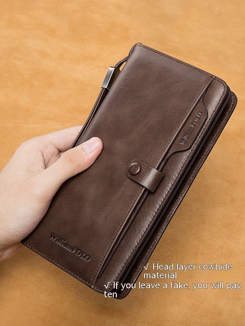 Men's Long Genuine Leather Wallet - Image 8