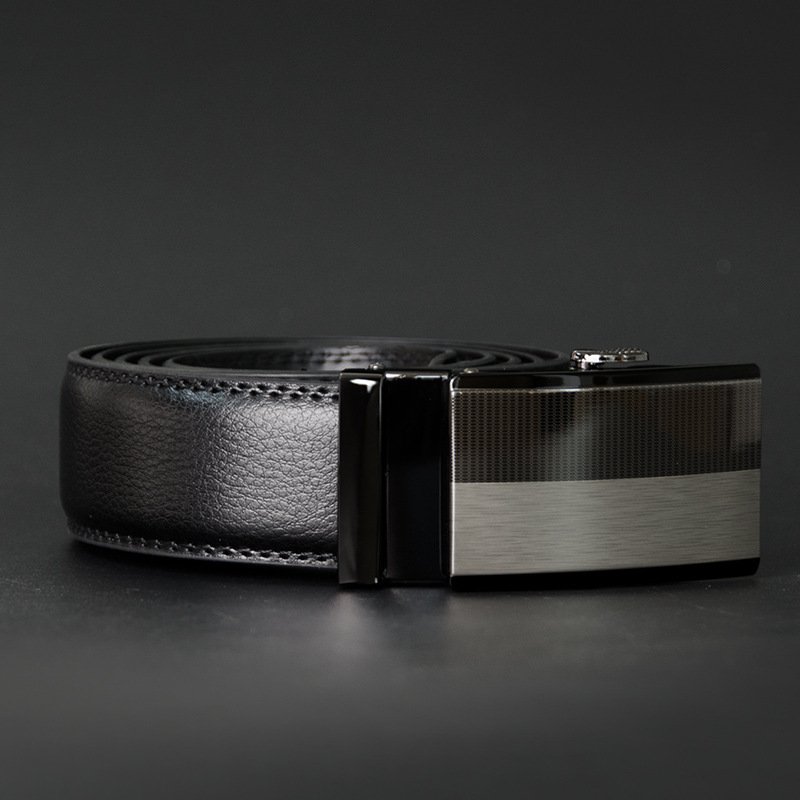 Men's two-layer cowhide belt belt - Image 4