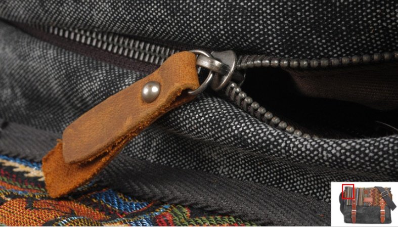 Vintage shoulder bag ethnic style - Image 10