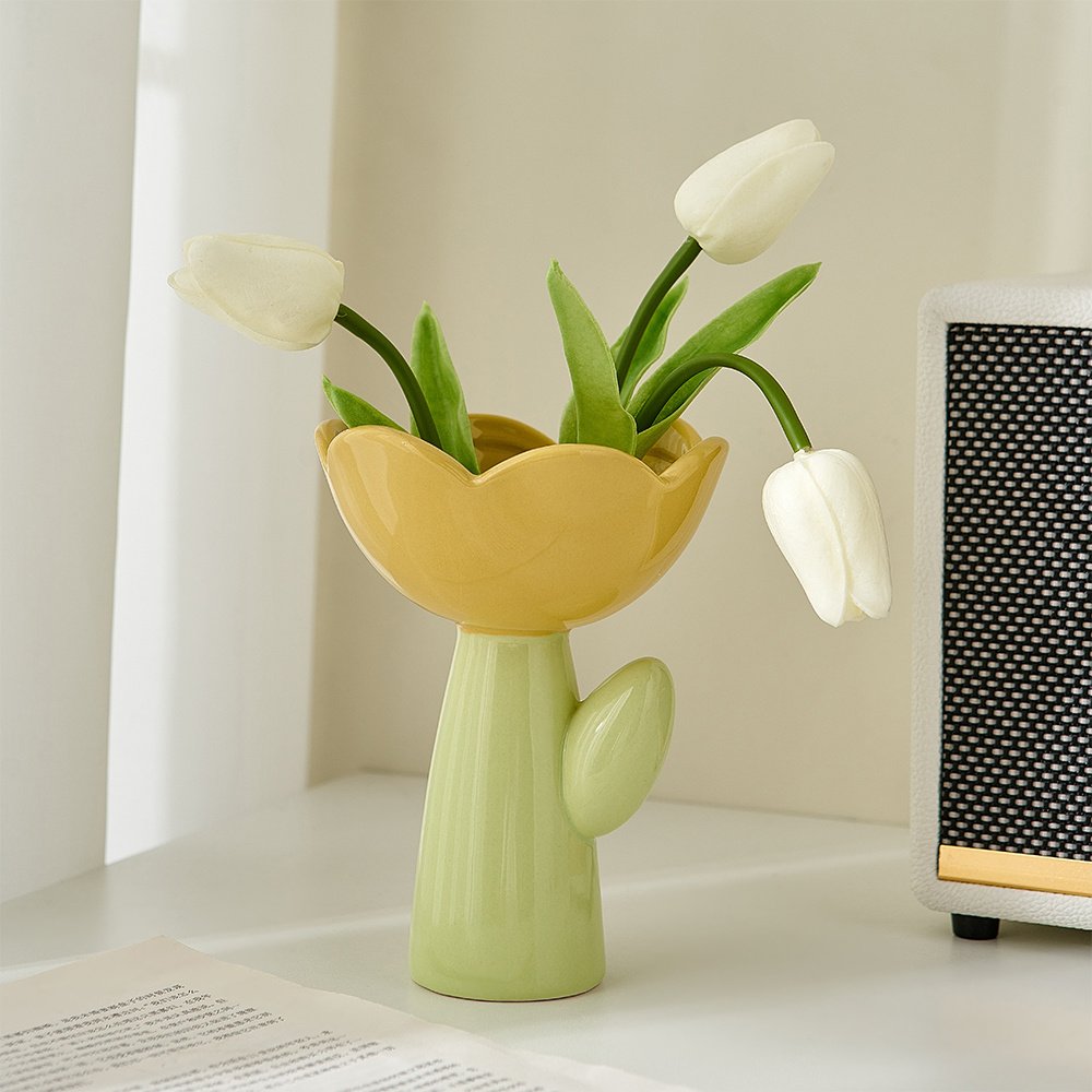 Creative Tulip Vase Ornament Flower Arrangement - Image 4