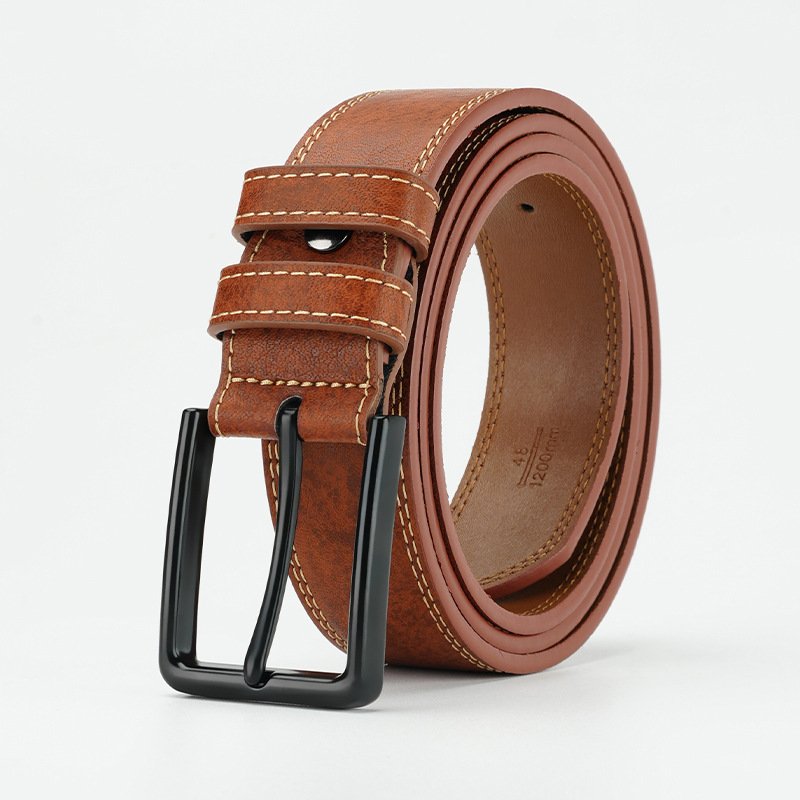 Retro Style Men's Leather Belt