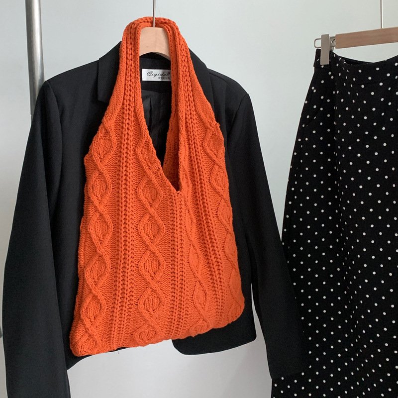 Shoulder Portable Knitting Women Bag - Image 7