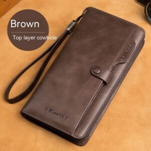 Men's Long Genuine Leather Wallet