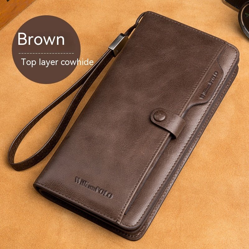 Men's Long Genuine Leather Wallet