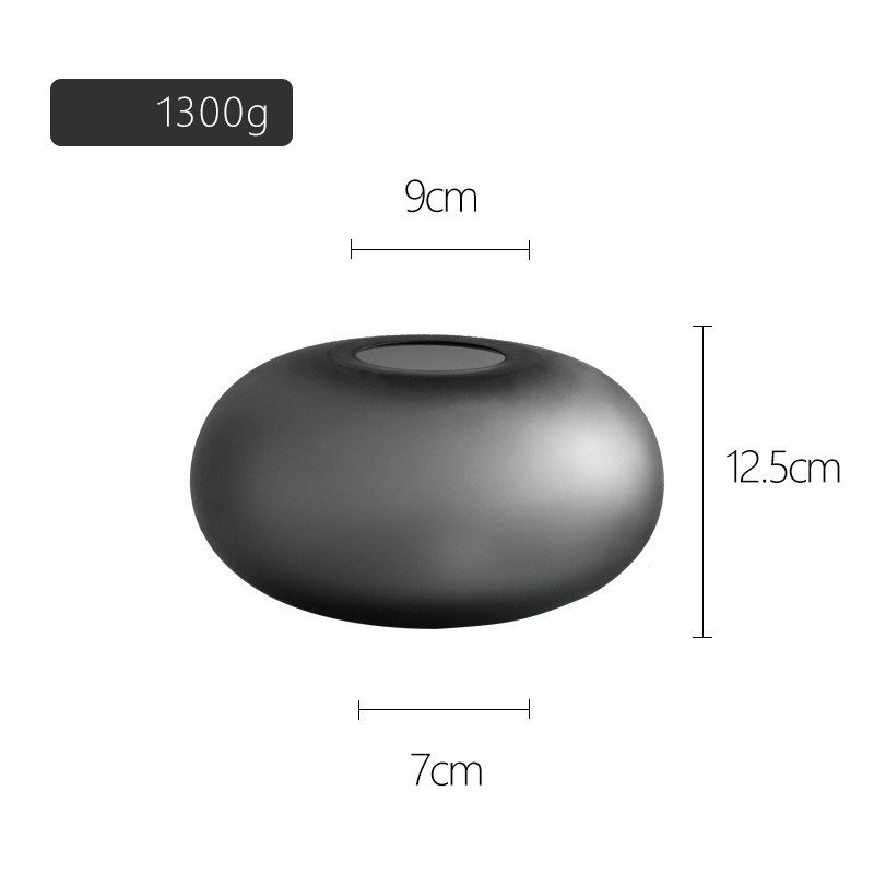 Classic Flower Artificial Flower Glass Vase - Image 2