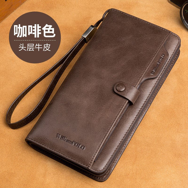 Men's Long Genuine Leather Wallet - Image 3