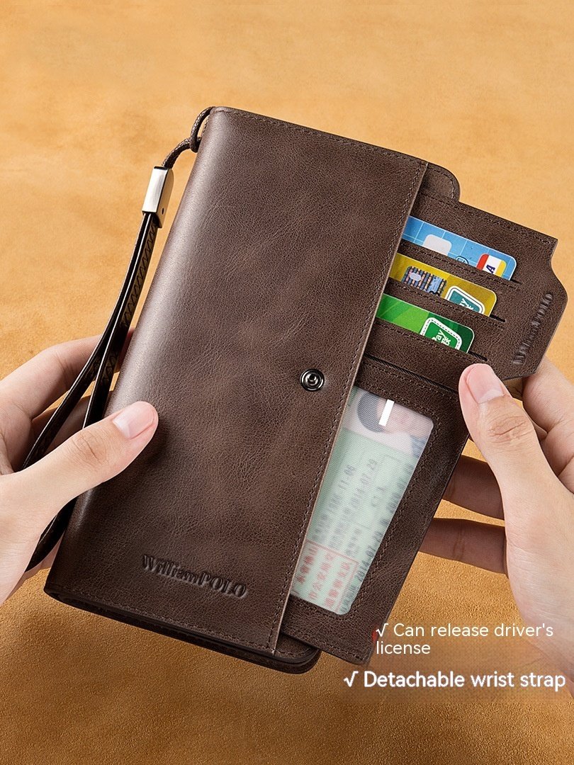 Men's Long Genuine Leather Wallet - Image 5