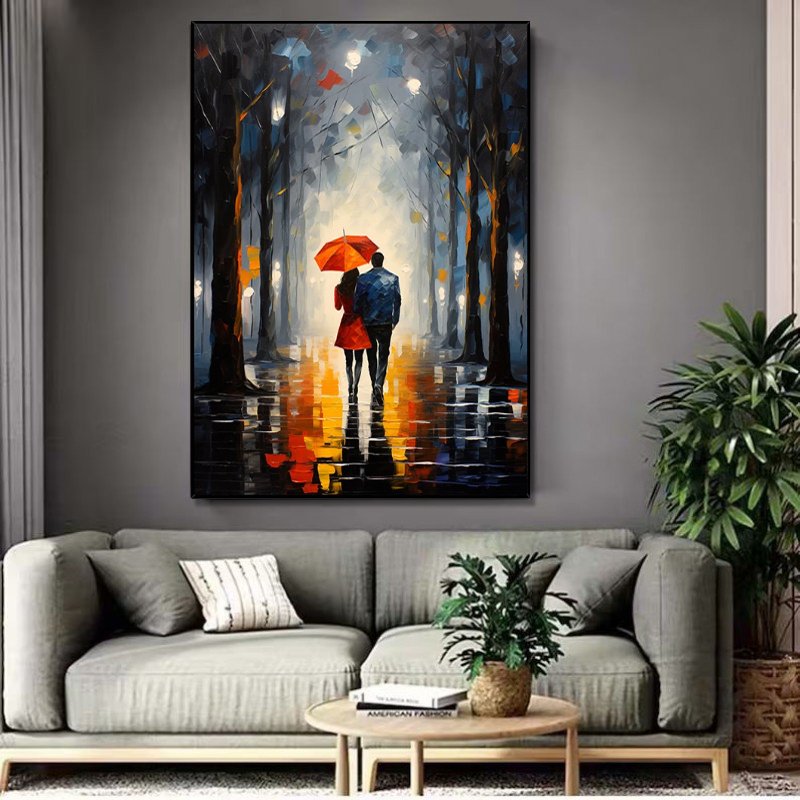 Couple, Oil Painting on Canvas - Image 2