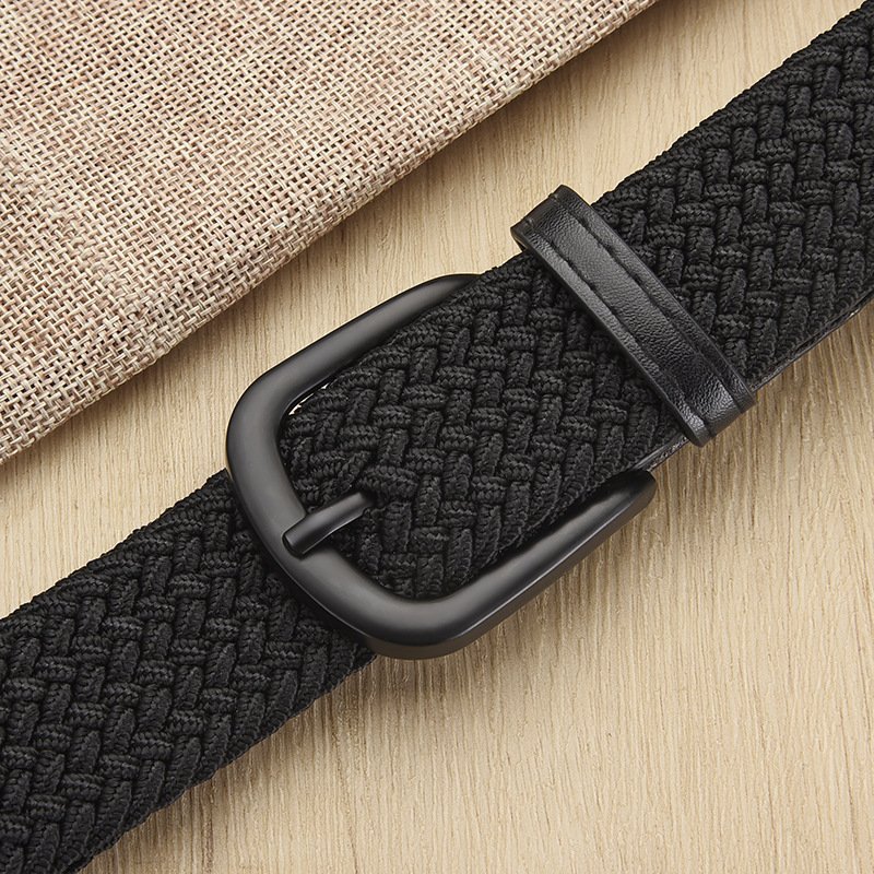 New Men's And Women's Woven Belt Elastic Stretch Punch-free - Image 9