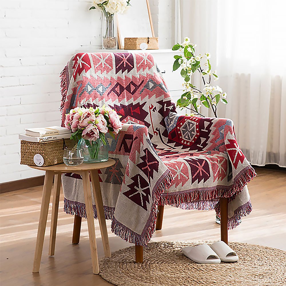 Nordic knitted sofa travel nap blanket - Image 3