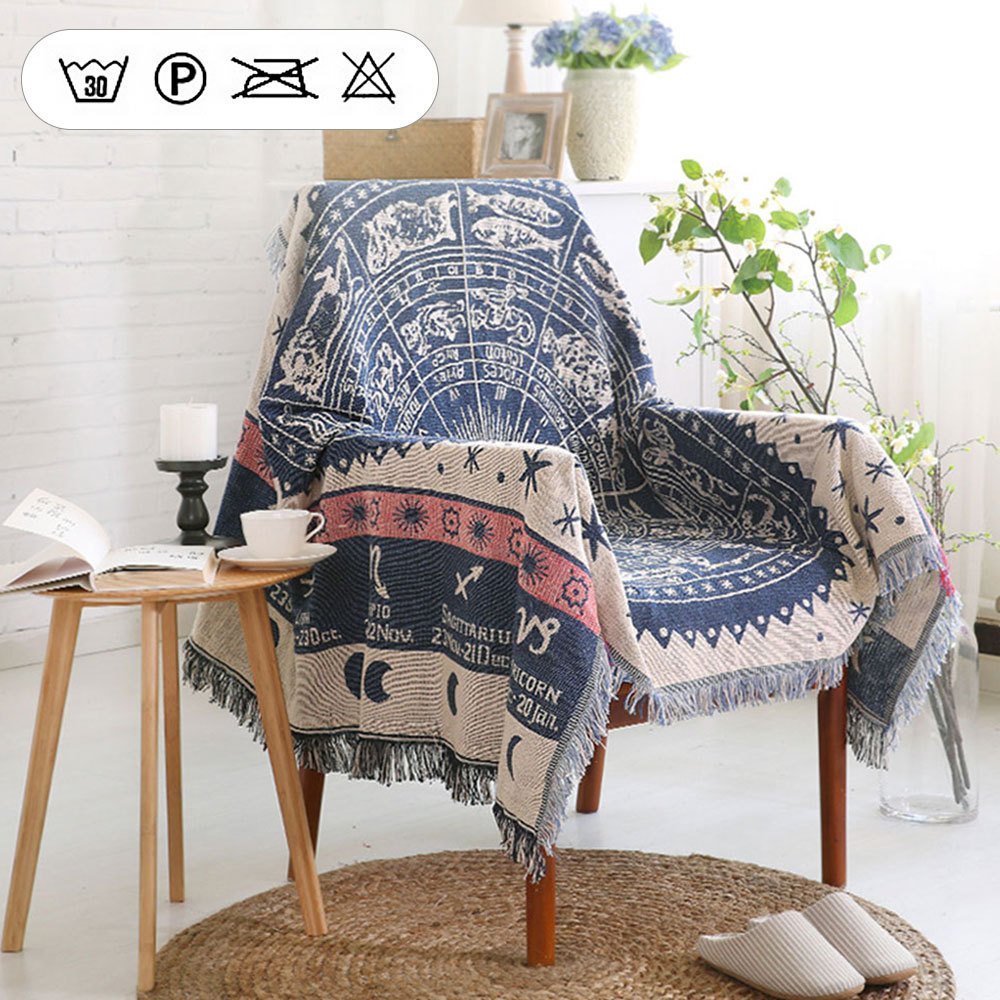 Nordic knitted sofa travel nap blanket - Image 2