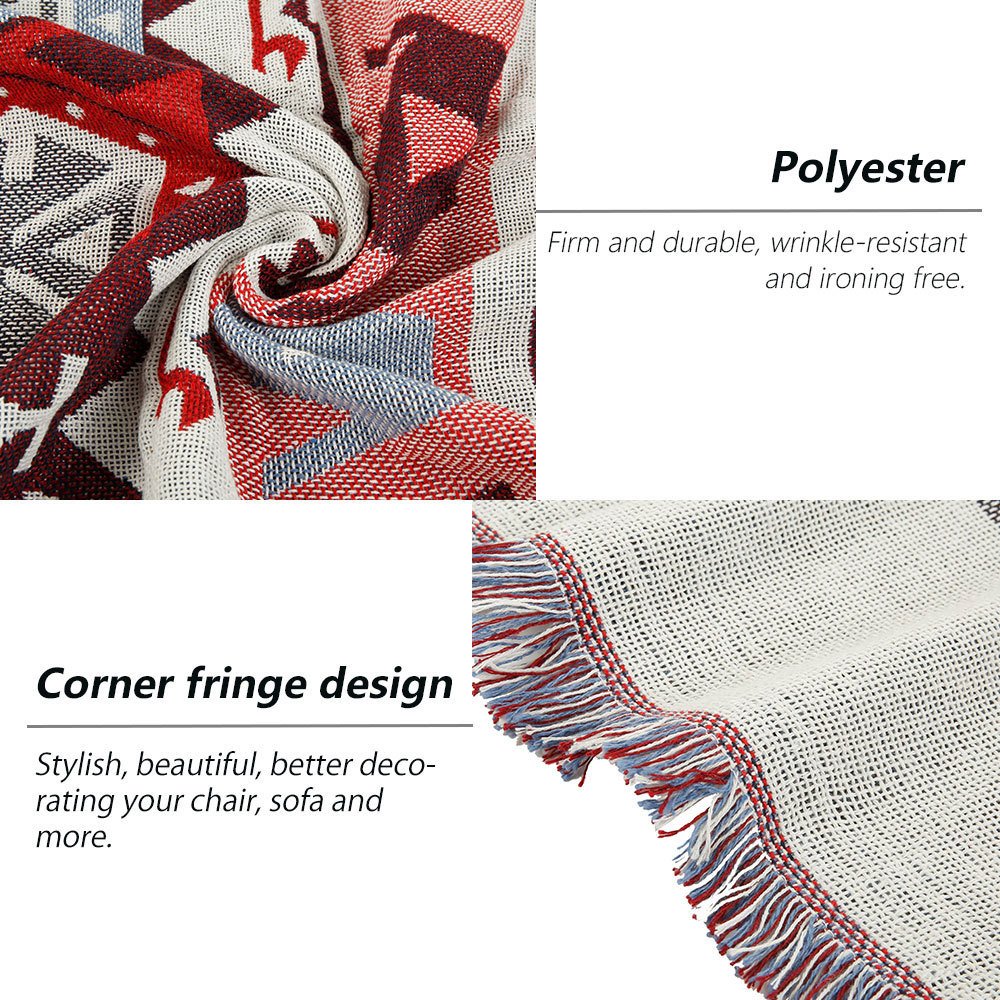 Nordic knitted sofa travel nap blanket - Image 4
