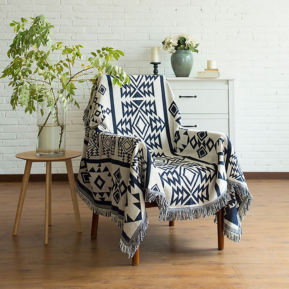 Nordic knitted sofa travel nap blanket - Image 6