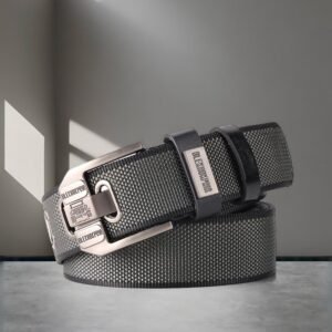 Men's Double-sided Canvas Outdoor Casual Belt With Alloy Pin Buckle
