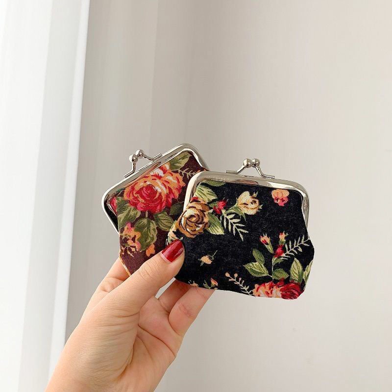 Retro Mini Canvas Coin Purse - Image 8