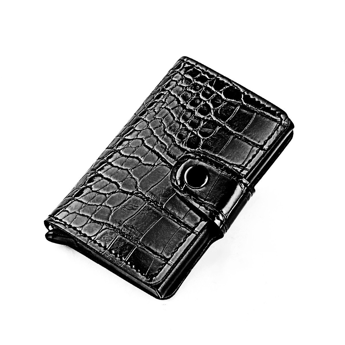 Crocodile Pattern Men's Wallet Aluminum Box Clip - Image 2