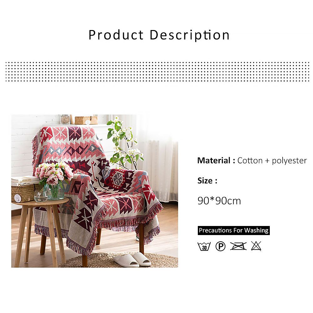 Nordic knitted sofa travel nap blanket - Image 5