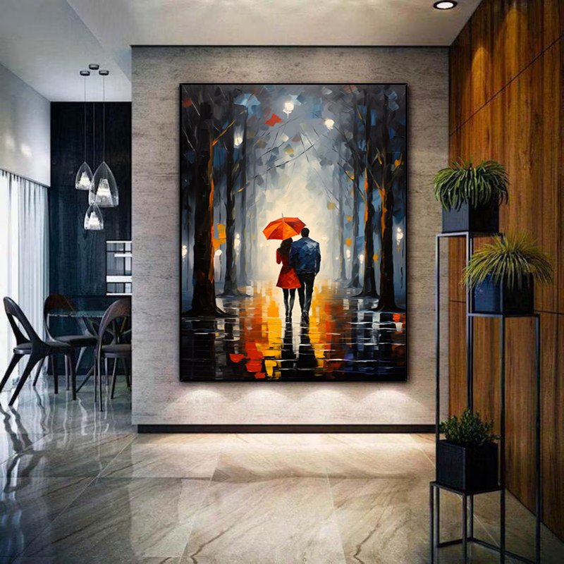 Couple, Oil Painting on Canvas