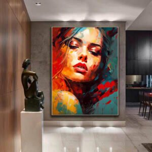 Abstract Sexy Woman Oil Painting