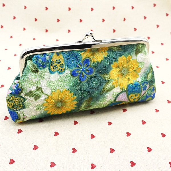 Women's Embroidered Fabric Wallet Long - Image 6